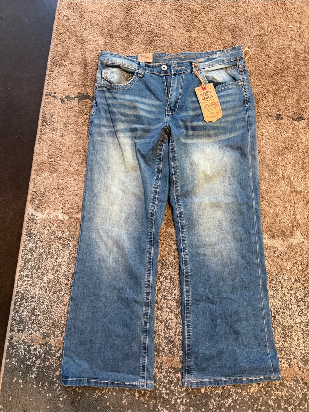 Nation of Saints Medium Blue Bootcut Jeans